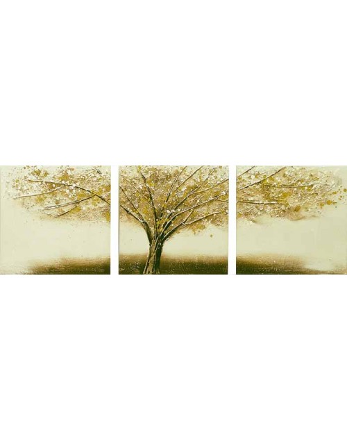 Πίνακας ζωγραφικής τρίπτυχο 40*40*2,5 εκ* 3 τεμ. δέντρο 29-28